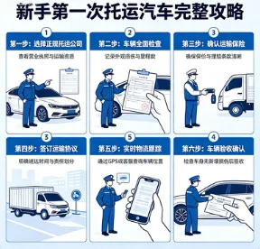 轿车托运注意事项六步流程